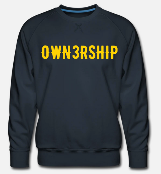 MEN'S Classic Navy Crewneck Sweatshirt -  3 colors