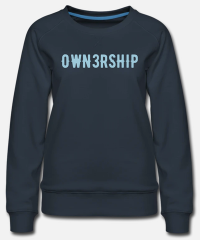 WOMEN'S Classic Navy Crewneck Sweatshirt - 3 colors