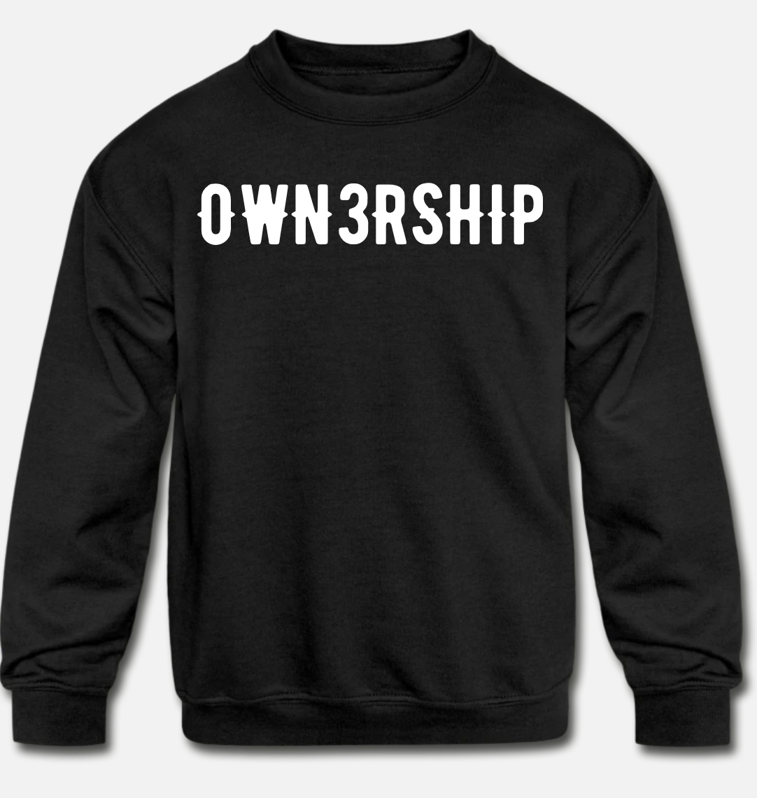 KIDS' Classic Crewneck Sweatshirt - Black/2 colors