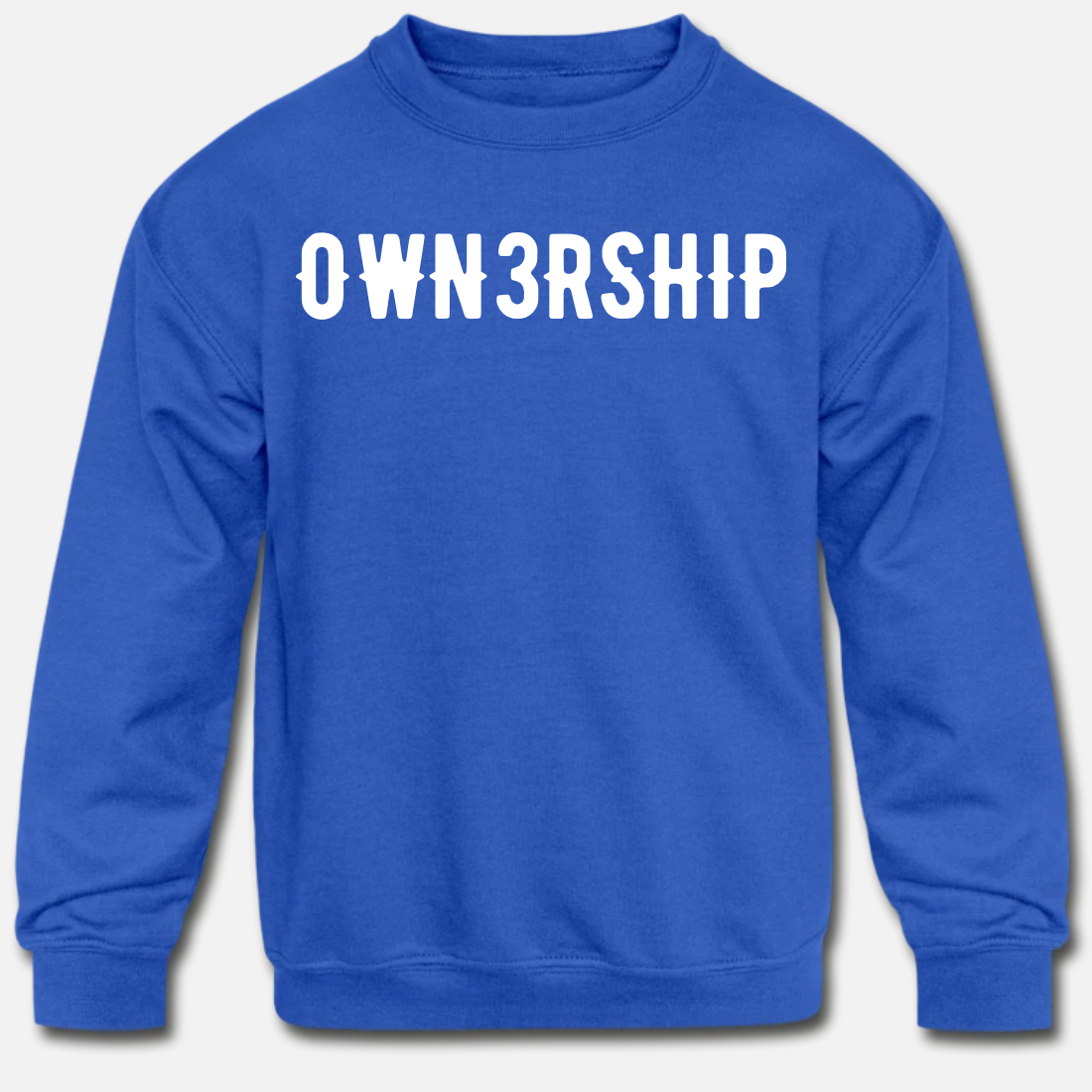 KIDS' Classic Crewneck Sweatshirt - Royal